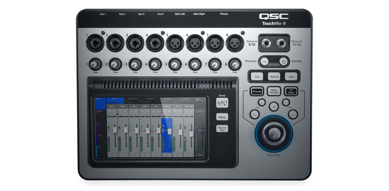 QSC TouchMix-8 Compact Digital Mixer